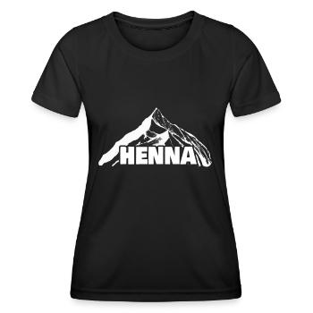 Mont Henné - T-shirt sport Femme - noir - Devant - AI Model Female 172 light (172cm)