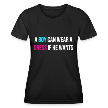 Equality Pride Français - T-shirt sport Femme - noir - Devant - AI Model Female 172 light (172cm)
