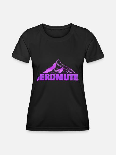 Bouldern Erdmute - Frauen Funktions-T-Shirt - Schwarz