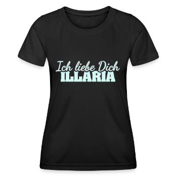 Liebe Illaria - Frauen Funktions-T-Shirt - Schwarz - Vorne - AI Model Female 172 light (172cm)