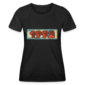 1992 - T-shirt sport Femme - noir - Devant - AI Model Female 172 light (172cm)