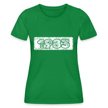 1983 - Women's Functional T-Shirt - kelly green - Front - AI Model Female 172 dark (172cm)