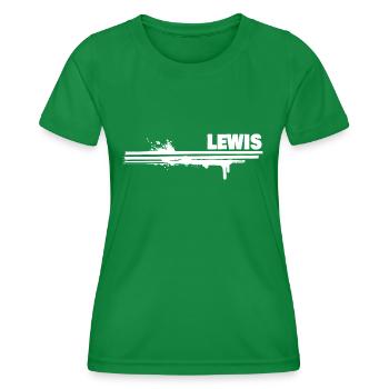 Splash of color Lewis - Women's Functional T-Shirt - kelly green - Front - AI Model Female 172 dark (172cm)