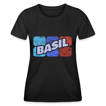 Gift for Basil - Women's Functional T-Shirt - black - Front - AI Model Female 172 light (172cm)