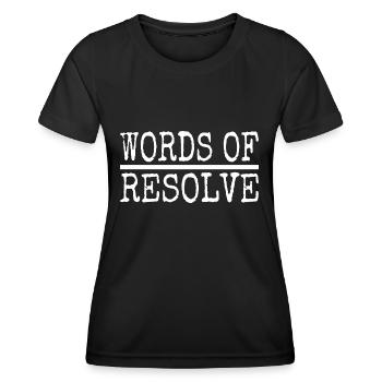 determination drive effective communication - Women's Functional T-Shirt - black - Front - AI Model Female 172 light (172cm)