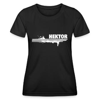 Touche de couleur Hector - T-shirt sport Femme - noir - Devant - AI Model Female 172 light (172cm)