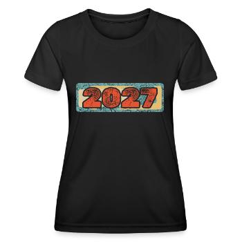 2027 - Women's Functional T-Shirt - black - Front - AI Model Female 172 light (172cm)