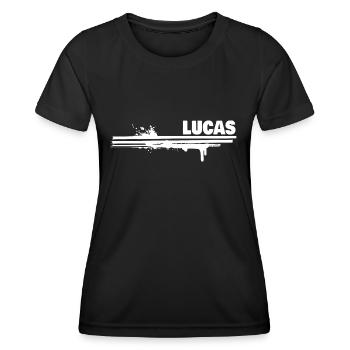 Geschenk für Lucas - Frauen Funktions-T-Shirt - Schwarz - Vorne - AI Model Female 172 light (172cm)