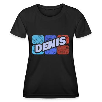 Denis - T-shirt sport Femme - noir - Devant - AI Model Female 172 light (172cm)