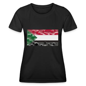 Soudan - T-shirt sport Femme - noir - Devant - AI Model Female 172 light (172cm)