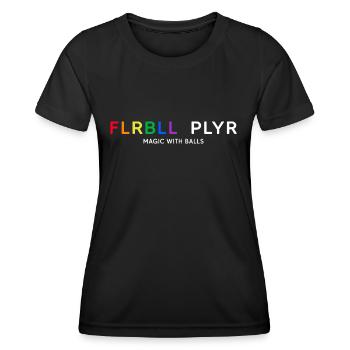 floorball floorball flrbll-plyr - T-shirt sport Femme - noir - Devant - AI Model Female 172 light (172cm)