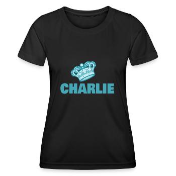 Crown Charlie - Women's Functional T-Shirt - black - Front - AI Model Female 172 light (172cm)
