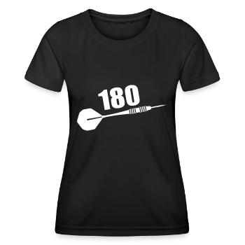 Darts Sports Fun - Women's Functional T-Shirt - black - Front - AI Model Female 172 light (172cm)