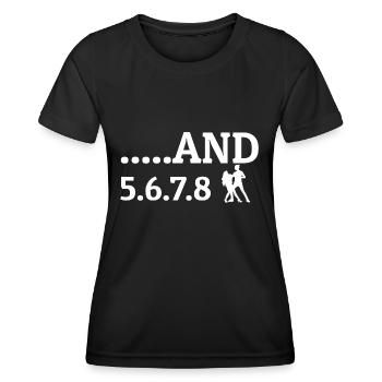 Dancing Dance Music - Frauen Funktions-T-Shirt - Schwarz - Vorne - AI Model Female 172 light (172cm)