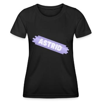 Geschenk für Astrid - Frauen Funktions-T-Shirt - Schwarz - Vorne - AI Model Female 172 light (172cm)