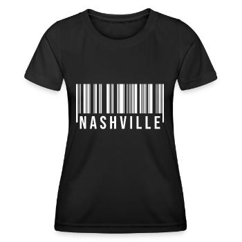 Nashville Barcode - Women's Functional T-Shirt - black - Front - AI Model Female 172 light (172cm)