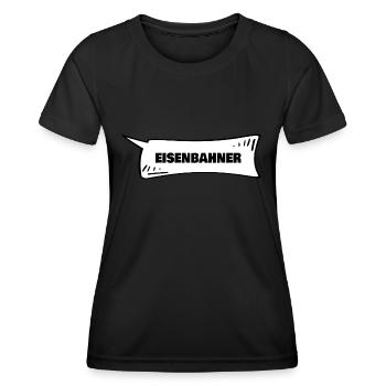 Eisenbahner - Frauen Funktions-T-Shirt - Schwarz - Vorne - AI Model Female 172 light (172cm)