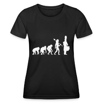 Drum Corps Evolution Marching Band Drum Music Perc - Frauen Funktions-T-Shirt - Schwarz - Vorne - AI Model Female 172 light (172cm)