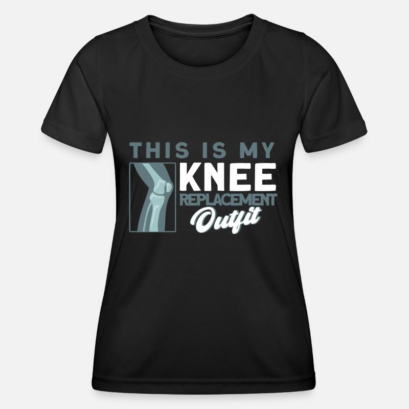 Patient Knee Surgery Bionic Knee - Women's Functional T-Shirt - black