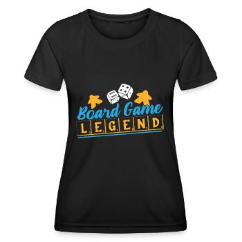 Brettspiel Nerd Geschenke Board Games - Frauen Funktions-T-Shirt - Schwarz - Vorne - AI Model Female 172 light (172cm)