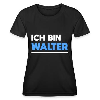 Walter Name Spruch für stolze Walter - Frauen Funktions-T-Shirt - Schwarz - Vorne - AI Model Female 172 light (172cm)