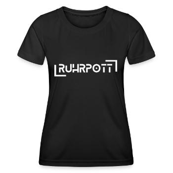 Ruhrpott - T-shirt sport Femme - noir - Devant - AI Model Female 172 light (172cm)