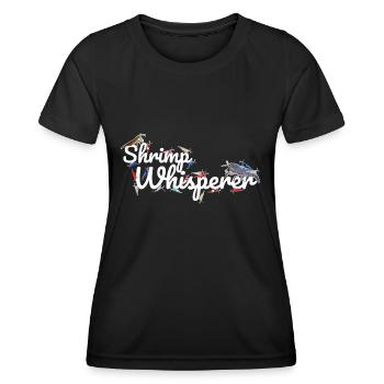 Shrimp fan design for proud shrimp fans - Women's Functional T-Shirt - black - Front - AI Model Female 172 light (172cm)