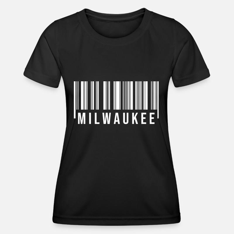 Milwaukee Barcode - Women's Functional T-Shirt - black