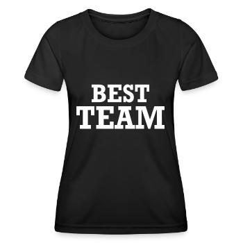 Best Team Freundschaft Verein - Frauen Funktions-T-Shirt - Schwarz - Vorne - AI Model Female 172 light (172cm)