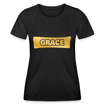 Gift for Grace - Women's Functional T-Shirt - black - Front - AI Model Female 172 light (172cm)