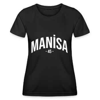 Manisa 45 Turquie Turquie Cadeau Vacances TR Türk - T-shirt sport Femme - noir - Devant - AI Model Female 172 light (172cm)