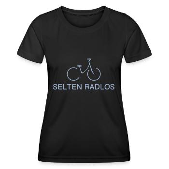 Rarement sans vélo - T-shirt sport Femme - noir - Devant - AI Model Female 172 light (172cm)