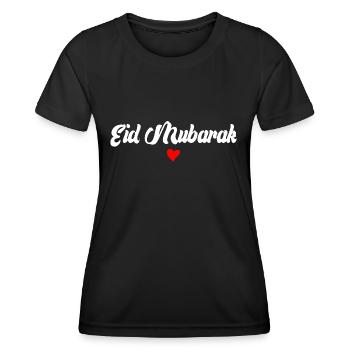 Islam Eid Mubarak - Frauen Funktions-T-Shirt - Schwarz - Vorne - AI Model Female 172 light (172cm)