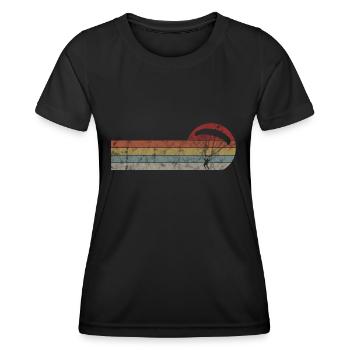 Skydiving Parachute - Women's Functional T-Shirt - black - Front - AI Model Female 172 light (172cm)