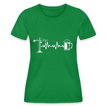 Grue grue de grue - T-shirt sport Femme - vert - Devant - AI Model Female 172 dark (172cm)