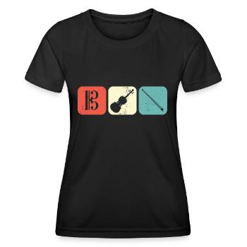 Viola Key Viola Viola Violist - Women's Functional T-Shirt - black - Front - AI Model Female 172 light (172cm)