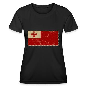 Tonga - T-shirt sport Femme - noir - Devant - AI Model Female 172 light (172cm)