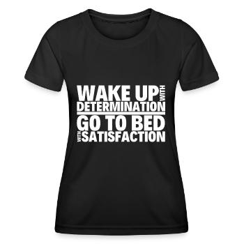 Workout Fitness Gym Motivation Slogan - T-shirt sport Femme - noir - Devant - AI Model Female 172 light (172cm)