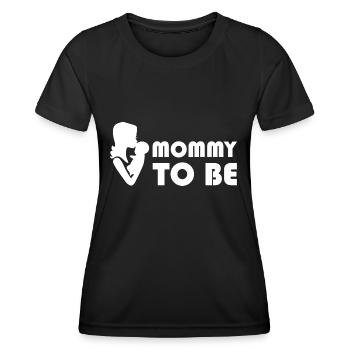 Schwangerschaft Babyparty Babyshower Boy Girl - Frauen Funktions-T-Shirt - Schwarz - Vorne - AI Model Female 172 light (172cm)