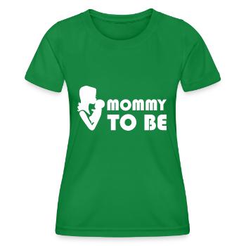 Schwangerschaft Babyparty Babyshower Boy Girl - Frauen Funktions-T-Shirt - Kelly Green - Vorne - AI Model Female 172 dark (172cm)