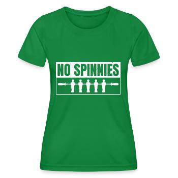 No Spinnies Foosball Table Soccer Playe - Frauen Funktions-T-Shirt - Kelly Green - Vorne - AI Model Female 172 dark (172cm)
