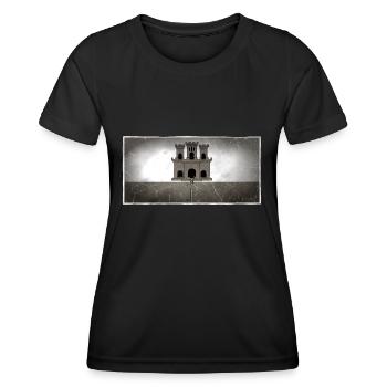 Land Gibraltar - Frauen Funktions-T-Shirt - Schwarz - Vorne - AI Model Female 172 light (172cm)
