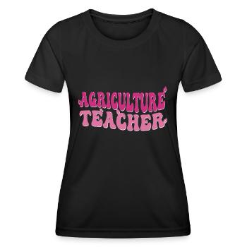 Agricultural teacher training of the future - Women's Functional T-Shirt - black - Front - AI Model Female 172 light (172cm)