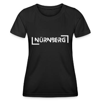 Nuremberg - T-shirt sport Femme - noir - Devant - AI Model Female 172 light (172cm)