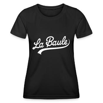 La Baule - T-shirt sport Femme - noir - Devant - AI Model Female 172 light (172cm)