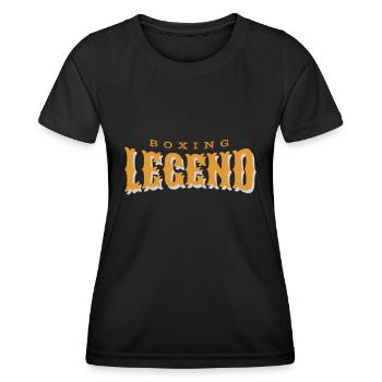 Boxing Legend - Legende - Boxen - Women's Functional T-Shirt - black - Front - AI Model Female 172 light (172cm)