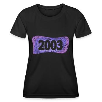 Students 2003 - Women's Functional T-Shirt - black - Front - AI Model Female 172 light (172cm)