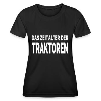 Traktor - Frauen Funktions-T-Shirt - Schwarz - Vorne - AI Model Female 172 light (172cm)