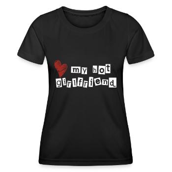 Love my hot girlfriend - Women's Functional T-Shirt - black - Front - AI Model Female 172 light (172cm)