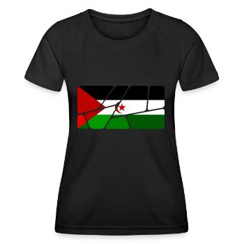 Don pour le Sahara occidental - T-shirt sport Femme - noir - Devant - AI Model Female 172 light (172cm)